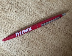 Tylenol Pharmaceutical Advertising Drug Rep Bic Clic Pen – Works