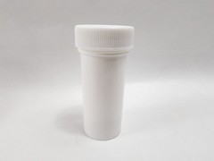 1 Oz White Plastic Ointment Container Jars With White Screw On Caps Lot Of 8