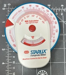 Starlix Nateglinide Novartis Body BMI Tape Measure Calculator Pharma Drug Promo