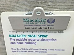 Miacalcin Nasal Spray Doctor’s Advertising Clipboard Pharmaceutical Collectible
