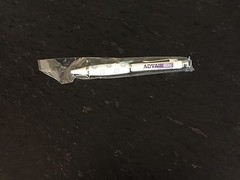 Drug Rep Pens „ADVAIR DISKUS“ Thin Heavy Metal White and Purple w/Gripper Rare!