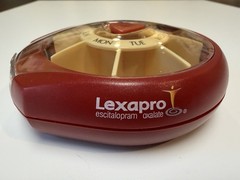 Lexapro Push Button Daily Pill Dispenser – Pharmaceutical Advertising