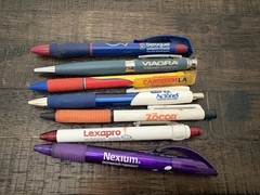 Pharmaceutical Promo Drug Rep Pens Lot Viagra Seroquel Lexapro Actonel