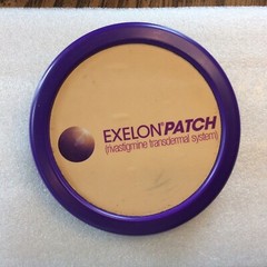 RARE HTF EXELON PATCH (Rivastigmine) Magnet Clip Medicine Drug Rep 4” Purple