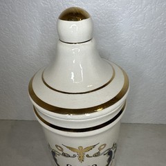 Vintage Jeanne Robinette Ceramics~Carbo Ligni Apothecary Jar, Rexall Drug Store