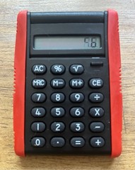 Cardura Pharma Drug Rep Doctor Giveaway Plastic Desktop Calculator – NOT WORKING
