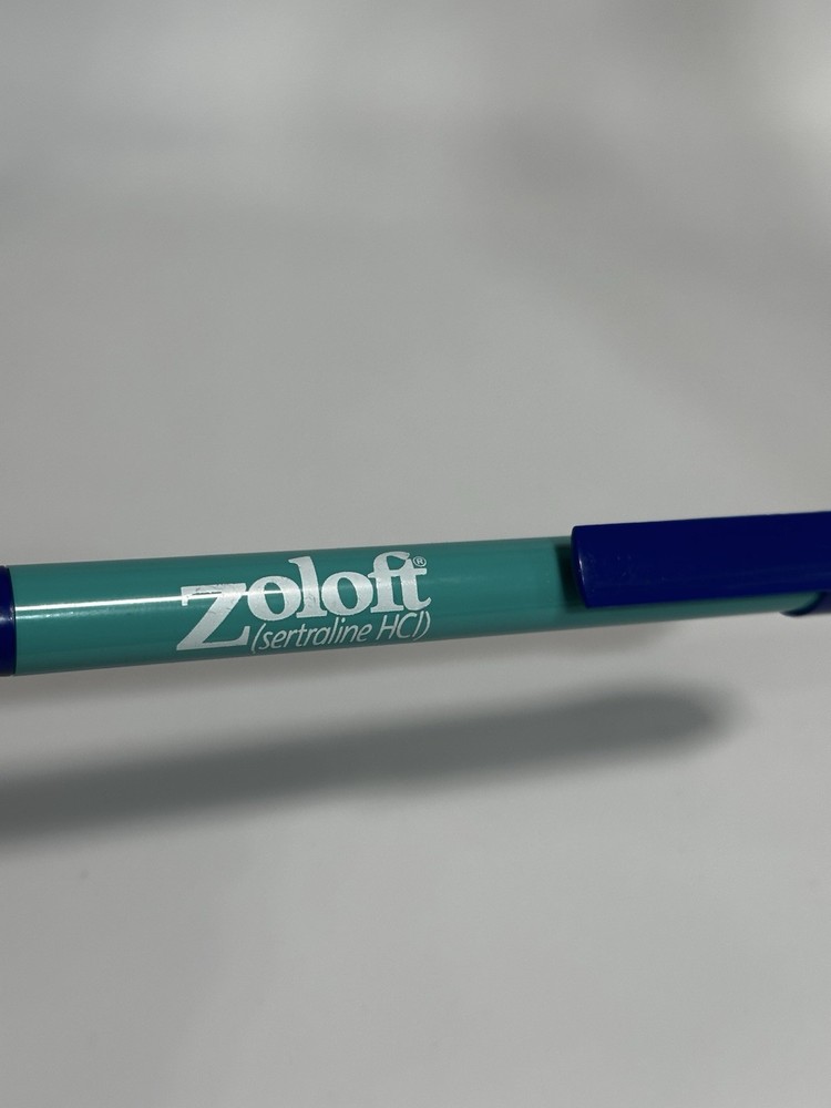 ZOLOFT Blue Medical Drug Rep Pharmaceutical Pen Collectible