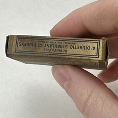 Vintage Quack Medicine Box DeWitt’s Pills Diuretic Stimulant for the Kidneys 2”