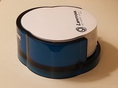 Lipitor Pharma Drug Rep Sticky Note Pad & Blue Acrylic Desk Holder