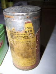 Vintage lot of 3 tins 1950 Original Tin AMITONE KC Baking Powder Bag Balm