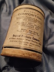 Vintage Container APOTHECARY astringent TEA WILSON’S RARE tin Medical HISTORY