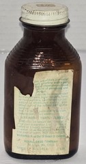 Vintage Rexall Salt Tablets Brown Glass Bottle With Metal Cap