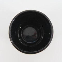 VTG Fashioned by Blair Black Gold Ceramic Mortar Vase 3.1in Tall NO PESTLE USA
