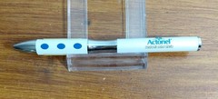 Actonel Pharma Rep Promo Pen NOS Unused Blue Grip Chrome Risedronate