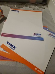 VTG Vioxx Maxalt Dual Brand Notepad Sheets Merck Drug Rep Ephemera Rare
