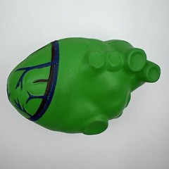 Tiazac Pharmaceutical Advertising Stress Ball Heart Green 1995 Vintage RARE