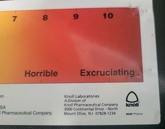 DILAUDID HYDROMORPHONE PAIN SCALE RULER Plastic -Pharmaceutical Rare Promo