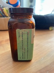 Vintage Warner Chilcott Peritrate with phenobarbital tablet bottle medicine 20mg
