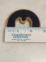 HALDOL Brass Paper Weight Vintage Pharmaceutical Promotional 2.75″x2.25″