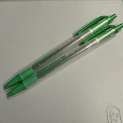 Claritin-D Drug Rep BIC Collectible Pens, Set Of 2, Claritin Shape – Dried Ink