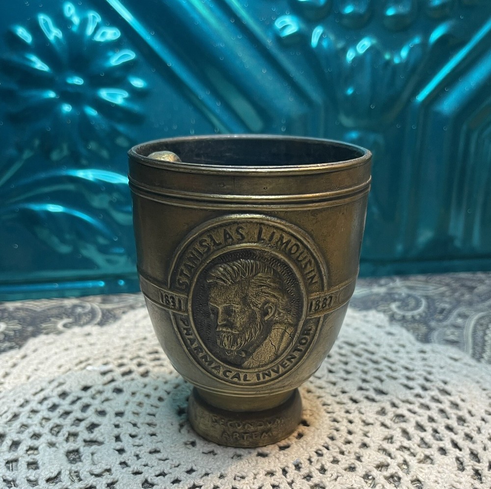Vintage Anniversary Mortar And Pestle- Aged