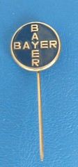 BAYER Germany pharmaceutical company vintage pin badge