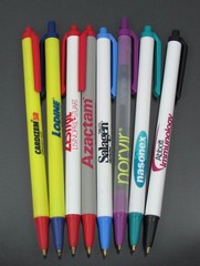 Russ Pharmaceuticals Vintage Pocket Protector + BIC PENS Drug Rep Advertising
