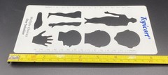 Vintage Pharmaceutical Drug Rep Topicort Ruler Anatomical Charts Plastic Retro