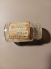 Bufferin Glass Bottle Vintage Empty container 36 Tablets