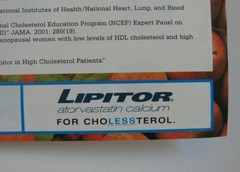 2001 Pfizer Lipitor Food For Thought Information Sheet