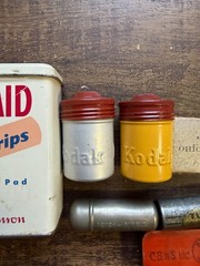 Vintage Lot of Tins MatchBook Advertising – Tums Kodak Band-Aid Ohio Blue Tip