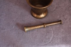 Popat Metal in Pune India Pestel and Mortar incredibly heavy 12cm tall/11 wide