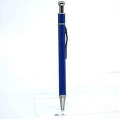 ZOLOFT Drug Rep Pharmaceutical Advertising Pen Metal blue light marbling design