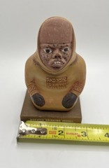 Vintage Schering Pharm. Mayan Advertising Figurine Leishmaniasis Vessel