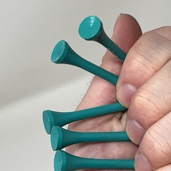 Vintage Propulsid Promotional Golf Tees Wood Blue Lot Of 10 Pharmaceutical