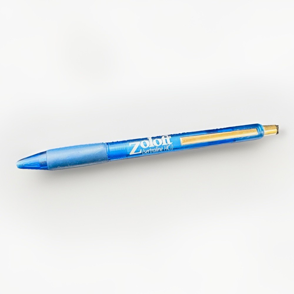 Translucent Pfizer Zoloft PEN Drug Rep Pharmaceutical Promo Medical Advertising