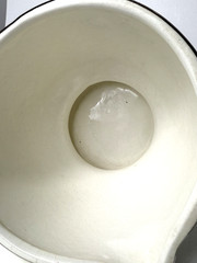 Vtg Eli Lilly Co. Ceramic Mortar & Pestle Cream Canada Collingwood Ont. Pharmacy