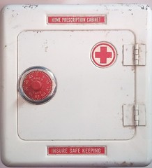 1940’s-50’s Superior Prescription Pill Metal Cabinet NOS With The Original…