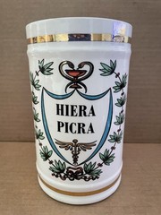 Vintage HIERA PICRA Pharmacy Pharmacist Drug Store Apothecary Canister