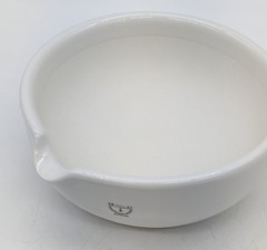 Vtg Haldenwanger Berlin Germany Mortar & Pestle White Porcelain Scientific 6.5″