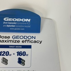 Zyprexa And Geodon Clip Boards Pharmaceutical Advertising