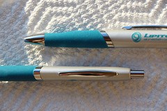 Drug Rep 2 LIPITOR Heavy Metal Brushed Silver Beautiful Pens