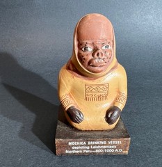 3 SCHERLING PHARMACEUTICAL ADVERTISING MESOAMERICA PERU MEXICO POTTERY STATUES