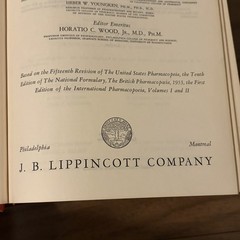 The Dispensatory of the United States of America 25th Ed 1955 Medical Book
