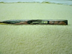 Vintage Pharmaceutical Recognition Pen–HIVID / MAZICON–Roche 1992–Gold Metal