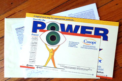 2000 PULL OUT THE POWER Prescribe COSOPT MERCK Pharmaceutical Mail Piece