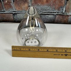 Vintage Rx Pharmacy ZANTAC ROCHE Glass Rain Drop Paper Weight Marketing Piece