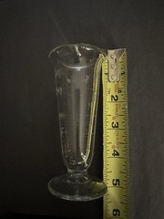 Phenix Graduated Clear Glass Apothecary Footed Beaker Etched 30mL