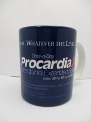 Procardia XL Cup / Mug Vintage Drug Rep Pharmaceutical History Advertisement