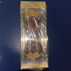Vintage New Sealed Aricept Hourglass w/ Burgundy Sand Pharmaceutical Drug Rep